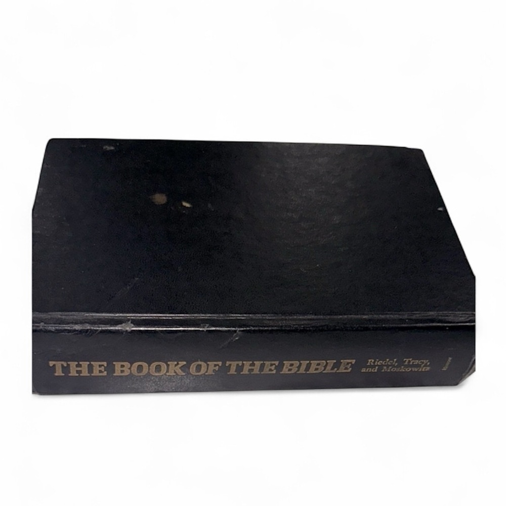 Black Hardcover Book - The Book of the Bible 1979 vintage